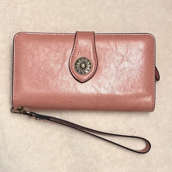 Travelambo Handbags - Travelambo Large-Capacity RFID-Blocking Wristlet Wallet